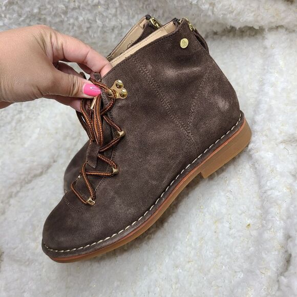 Hush Puppies Catelyn Dark Brown Hiking Ankle Boots Size 8 - Picture 3 of 9